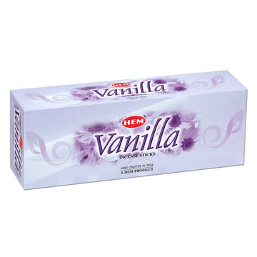 HEM Vanilla Incense Sticks - Pack of 6 (20 Sticks Each)
