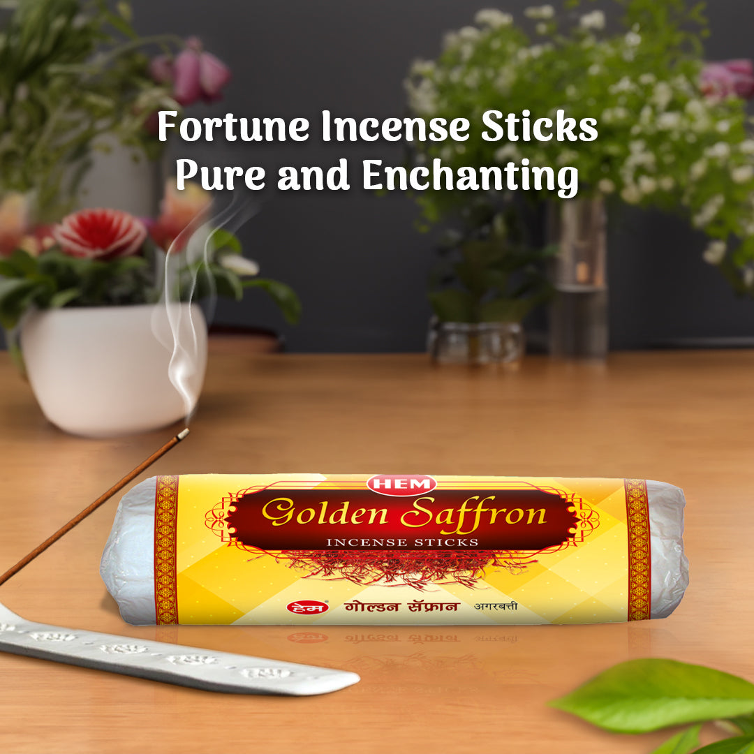 HEM Golden Saffron Incense Sticks (250g)