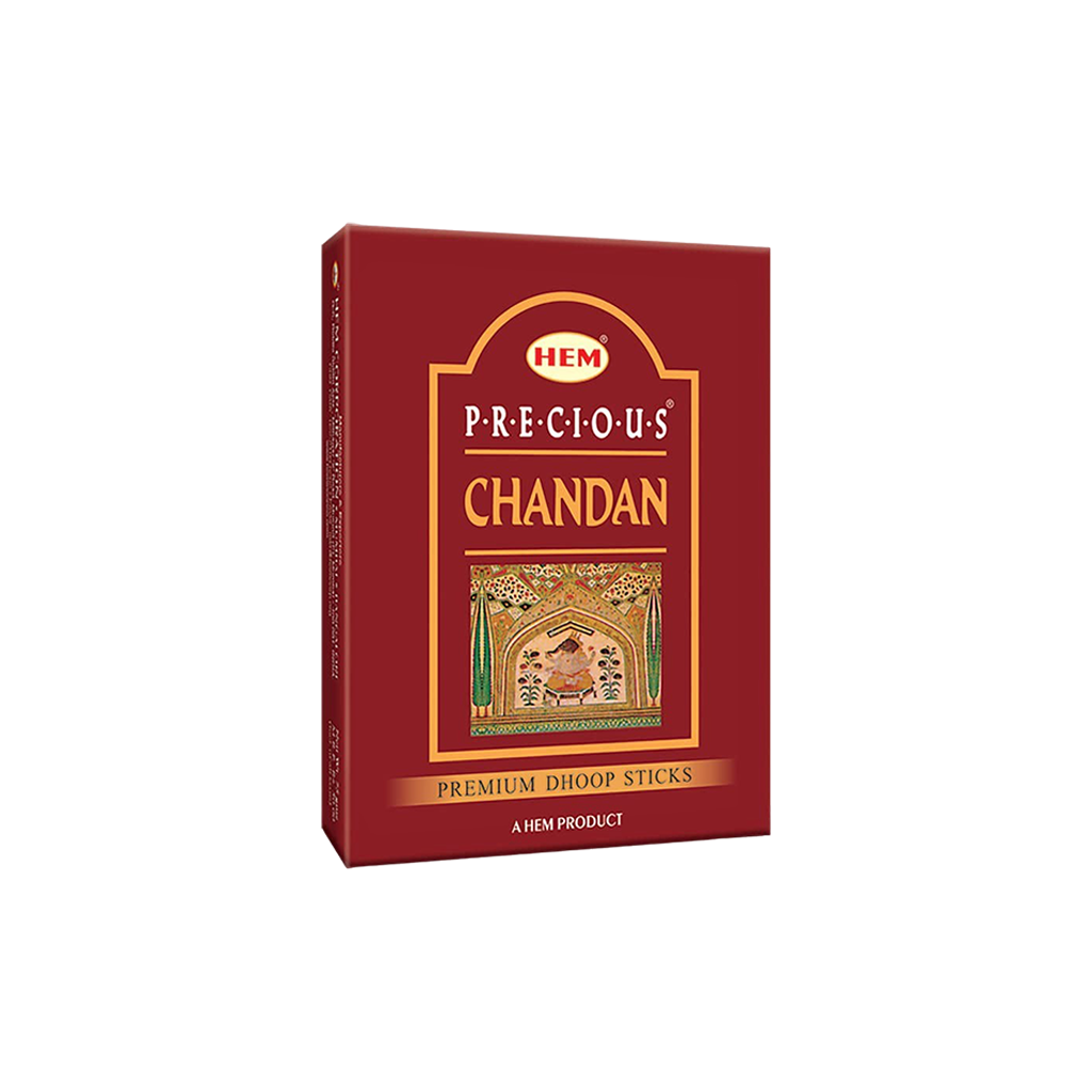 HEM Precious Chandan Dhoop Sticks - Pack of 5 (60g Each)