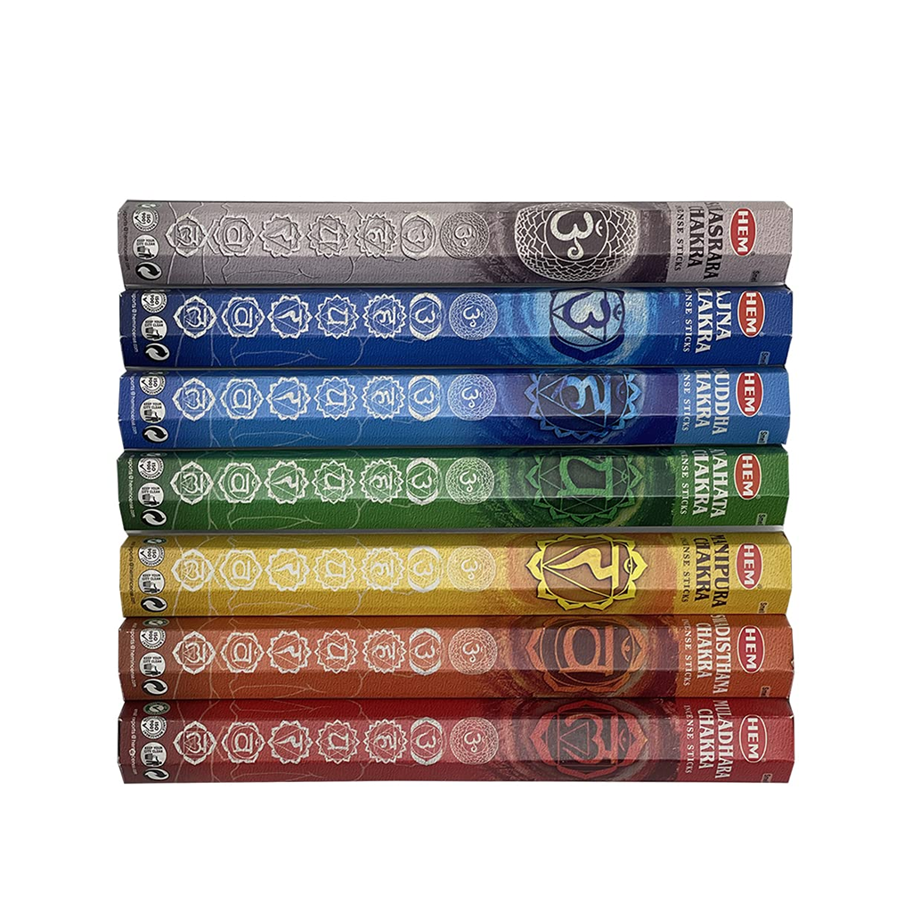 HEM Seven Chakra Gift pack of 7 (20 Sticks Each)