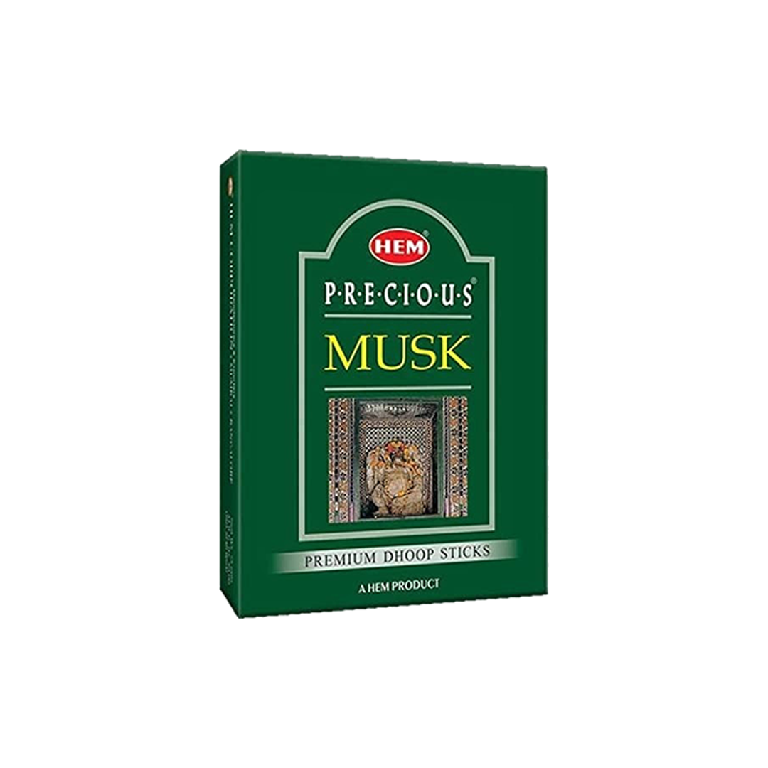 HEM Precious Musk Dhoop Sticks - Pack of 5 (60g Each)