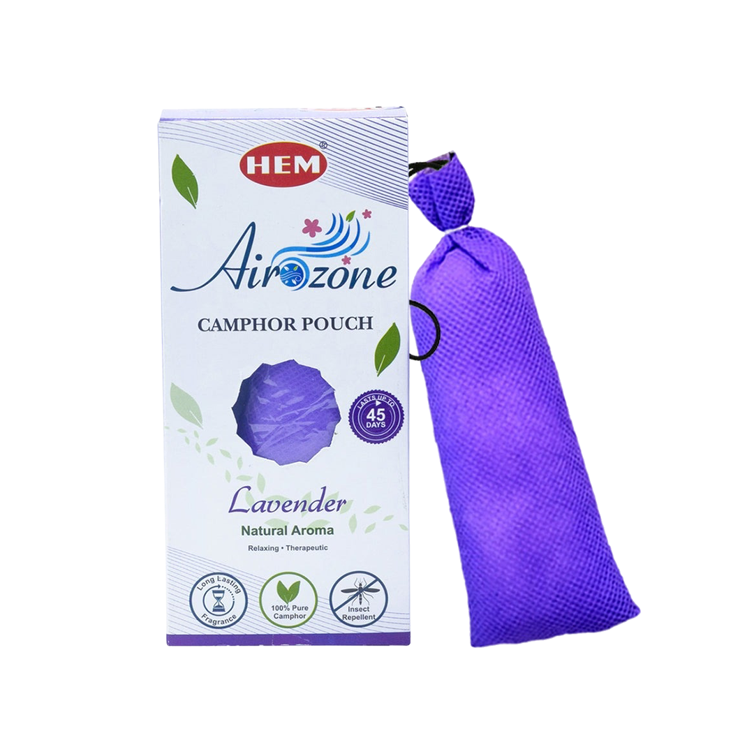 HEM Lavender Camphor Pouch Pack of 2 (60g Each)