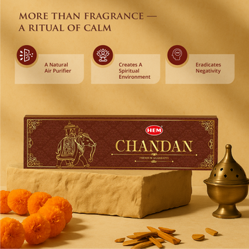 HEM Chandan Premium Masala Agarbatti (10 Sticks in a box)