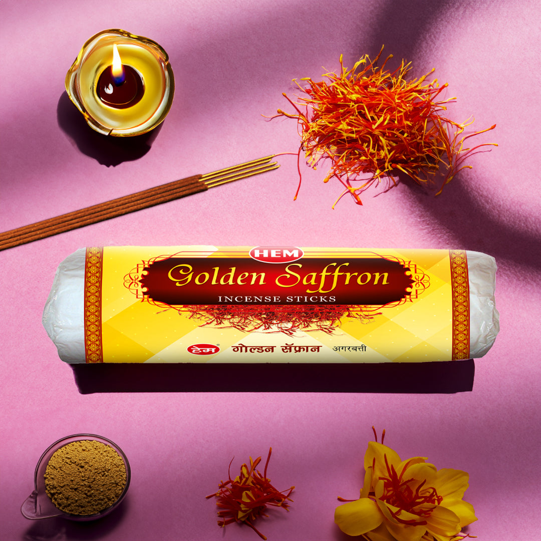 HEM Golden Saffron Incense Sticks 