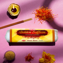 Load image into Gallery viewer, HEM Golden Saffron Incense Sticks (250g)
