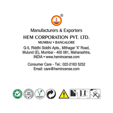HEM Palo Santo Backflow Dhoop Cones Pack of 40 Cones