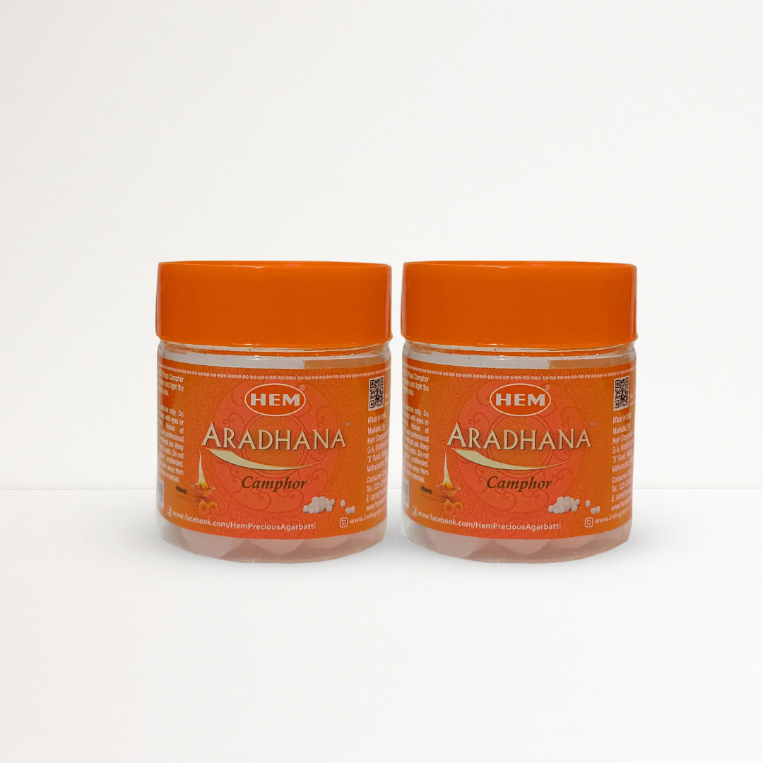 HEM Aradhana Camphor - Pack of 2 (50g Each)