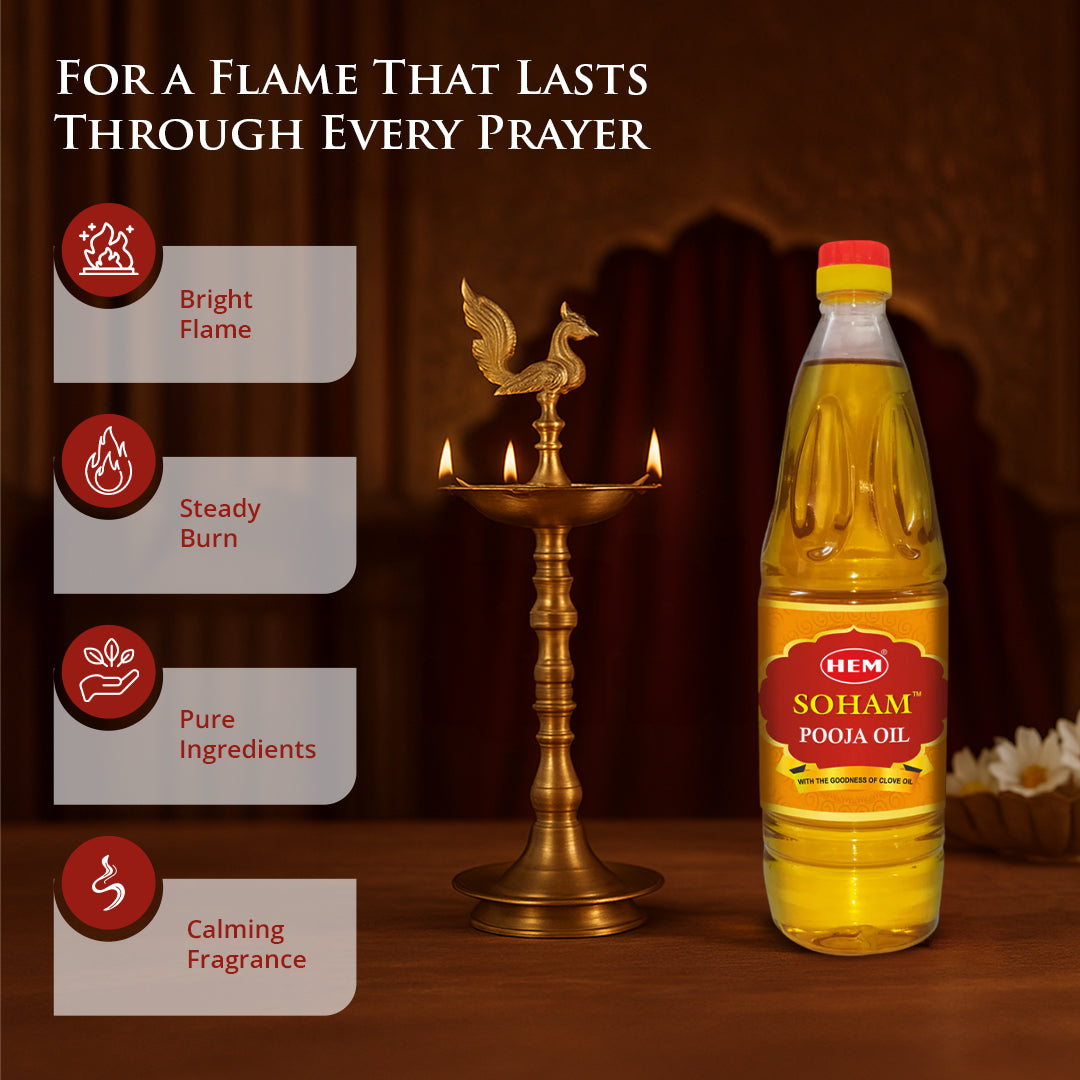 HEM Soham Pooja Oil (900 ml)