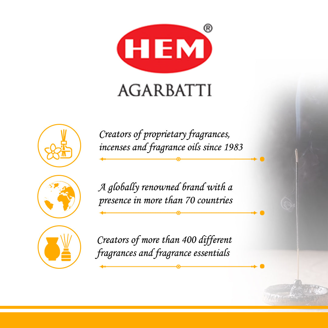 HEM Fortune Champa Incense Sticks - Pack of 2 (250g Each)