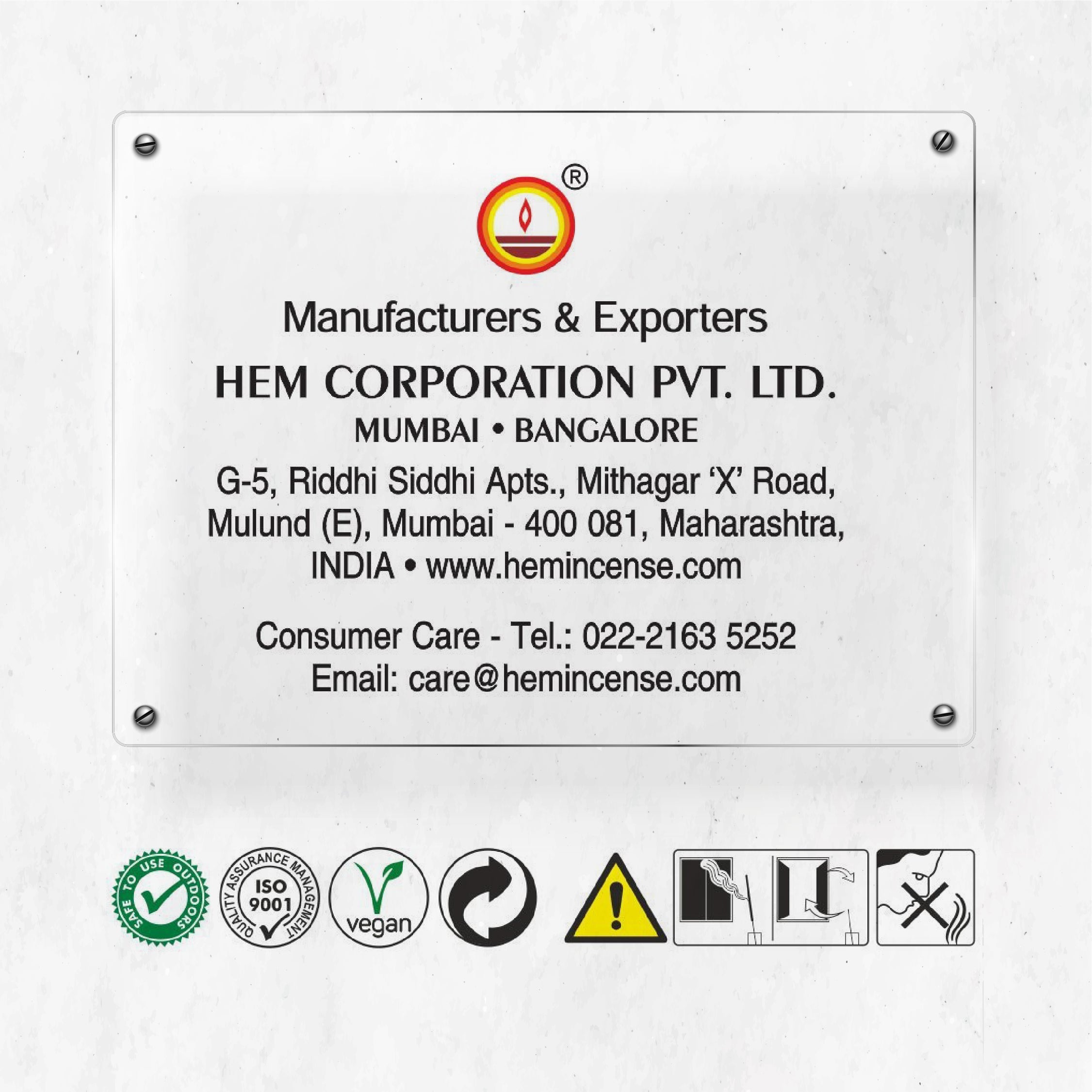 HEM Pama Pure Sambrani Dhoop Cup - Pack of 3 (12 cups per box)