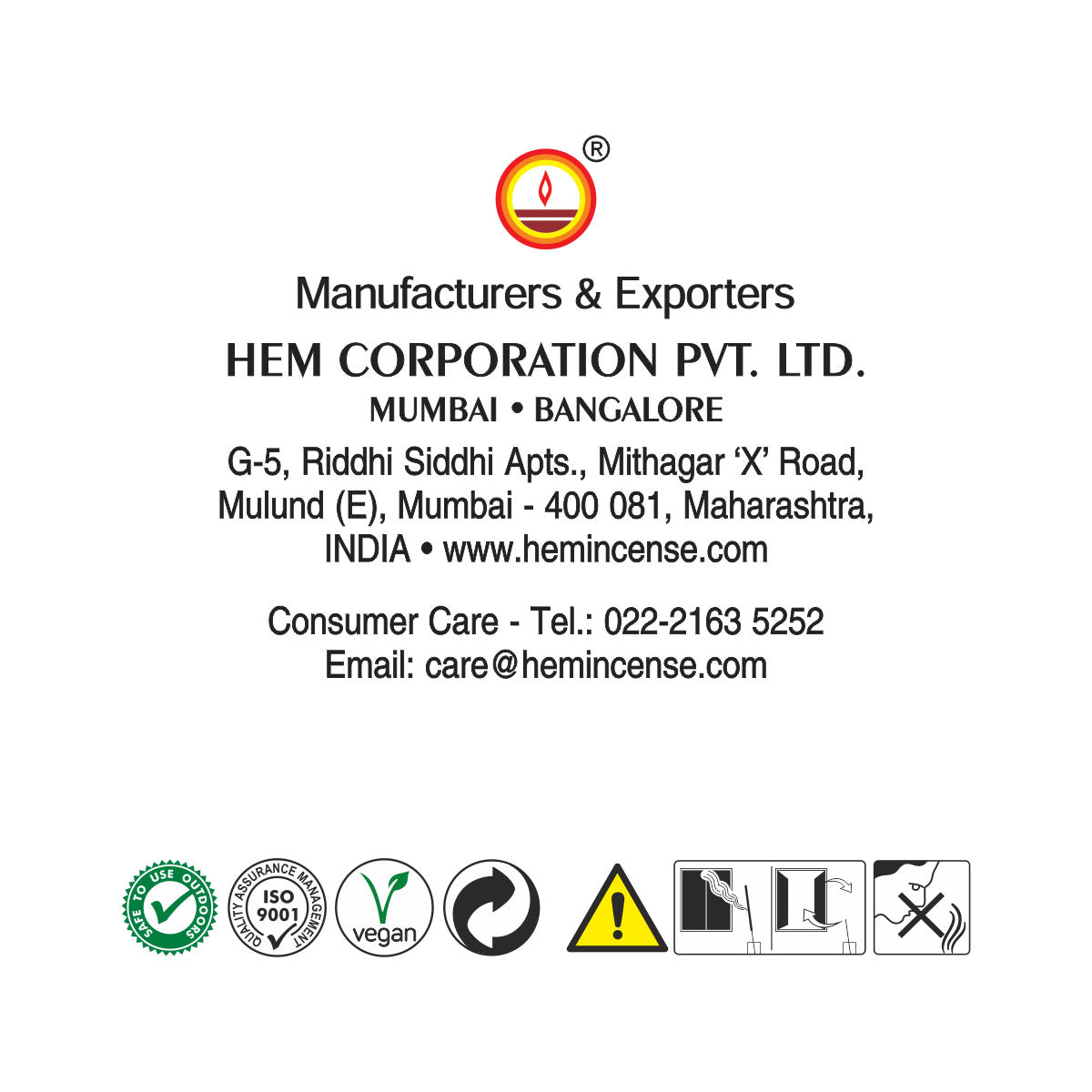 HEM Fortune Intimate Incense Sticks - Pack of 2 (250g Each)