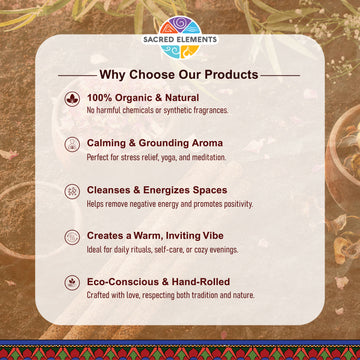 Sacred Elements Amber Organic Incense Sticks (Pack of 3)