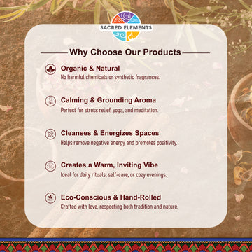 Sacred Elements Amber Organic Incense Sticks (Pack of 3)