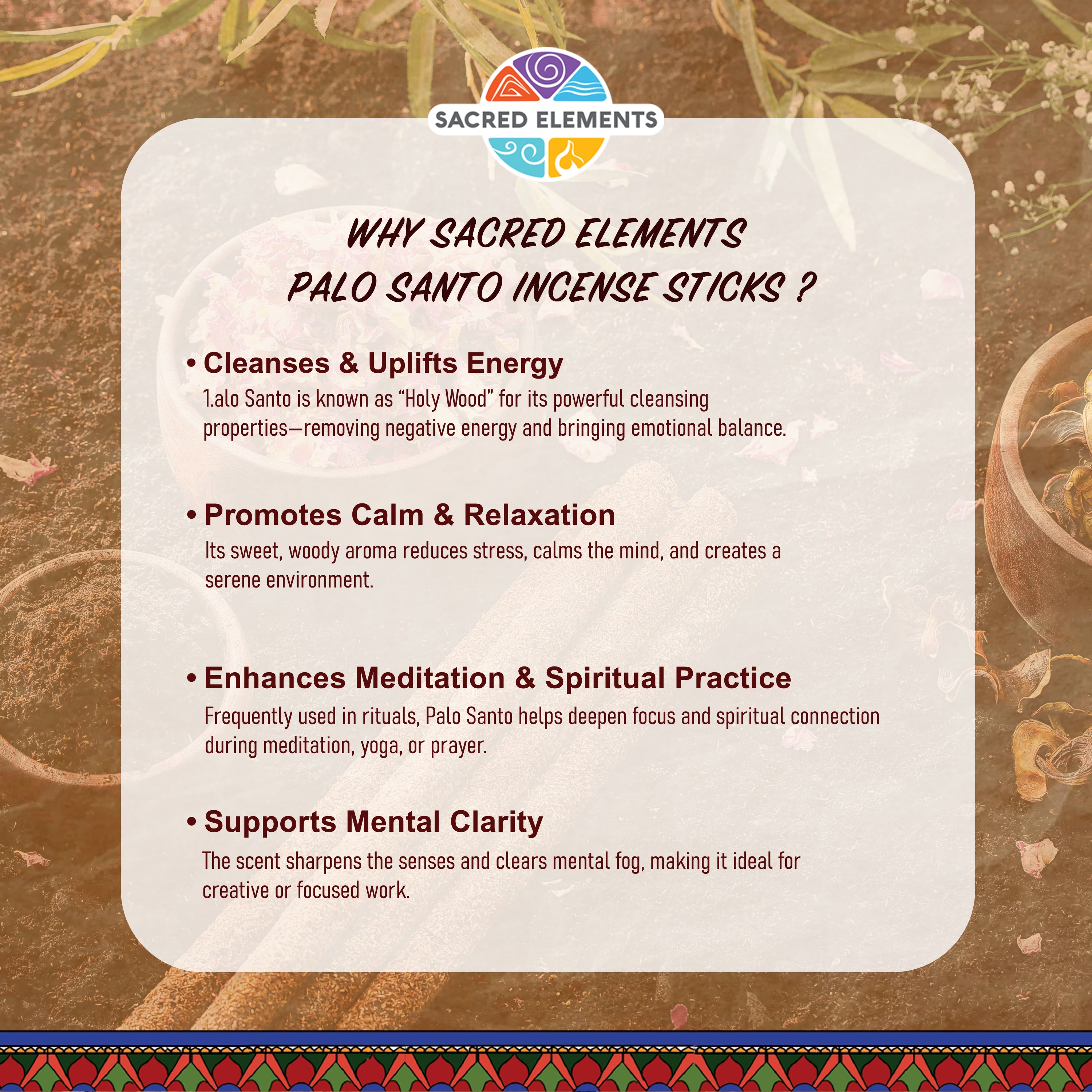 Sacred Elements Amber Organic Incense Sticks (Pack of 3)