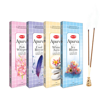 HEM Apurva Charcoal-Free Incense Stick (90g Each)