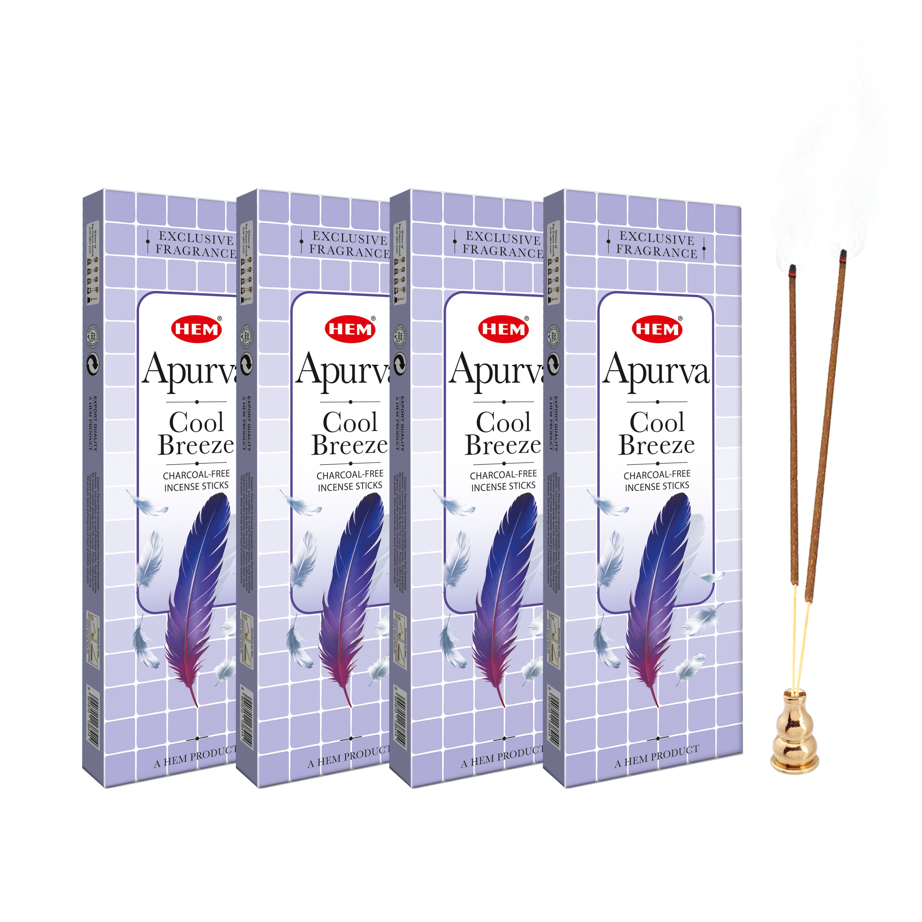 HEM Apurva Charcoal-Free Incense Stick (90g Each)