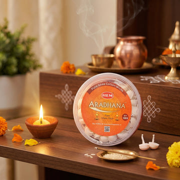 HEM Aradhana Pure Ghee Diya (100 pieces per box)