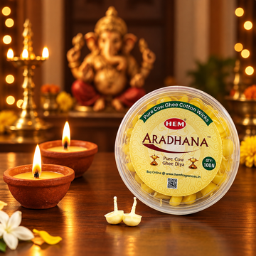 HEM Aradhana Pure Cow Ghee Diya (100 pieces per box)
