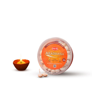 HEM Aradhana Pure Ghee Diya (100 pieces per box)