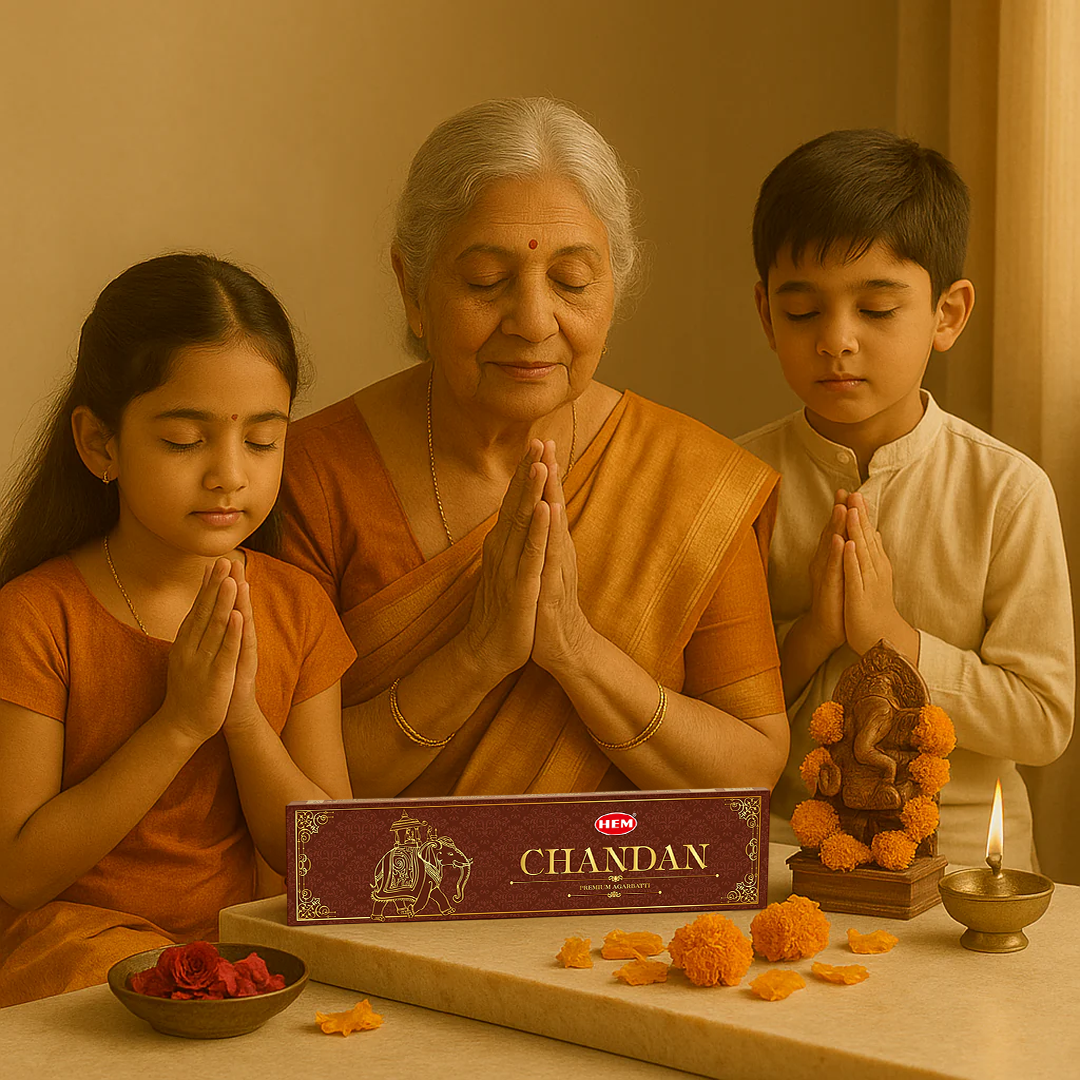 HEM Chandan Premium Masala Agarbatti (10 Sticks in a box)