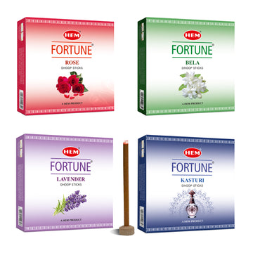 HEM Fortune Dhoop Sticks (Pack of 4)
