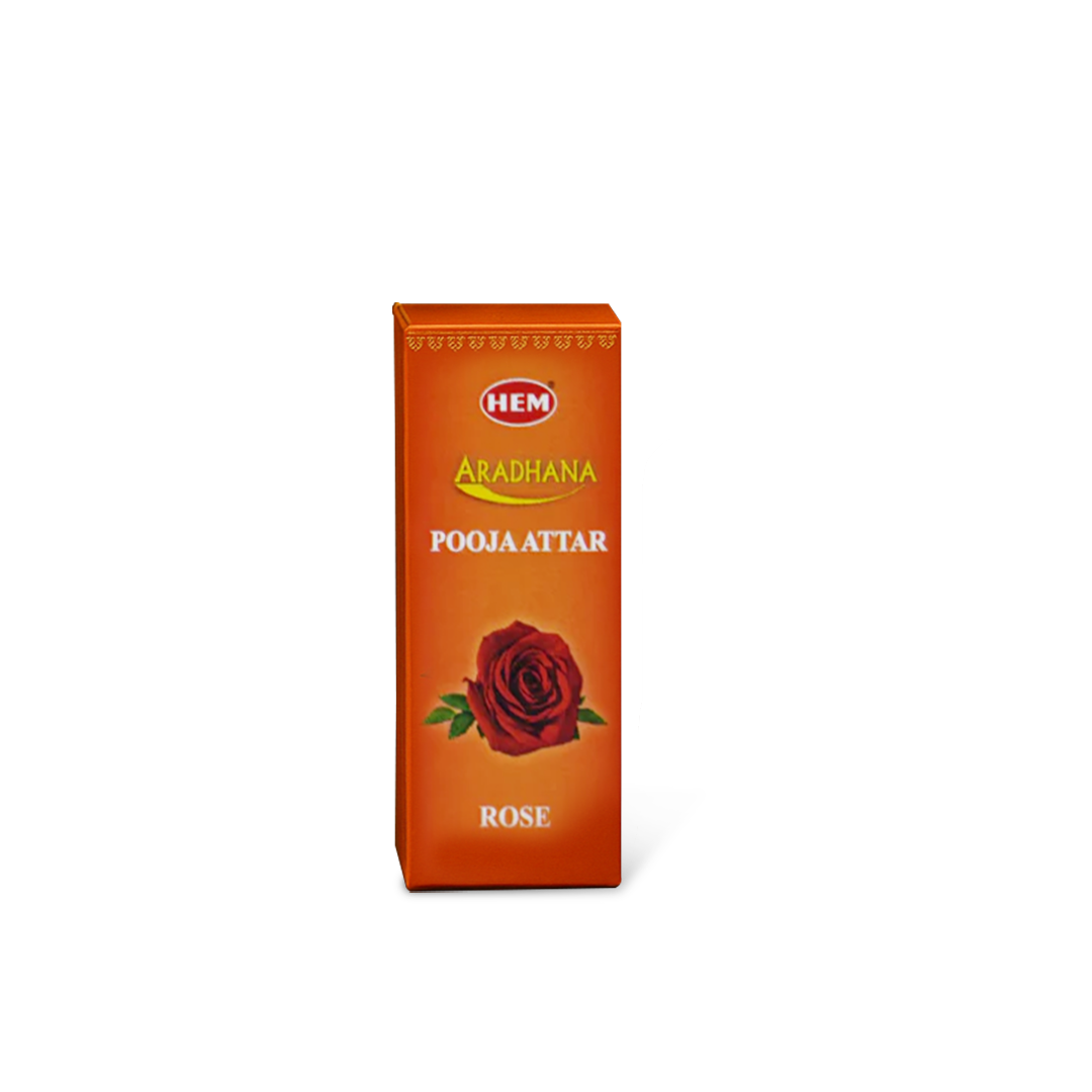 HEM Aradhana Rose Pooja Attar Pack of 5