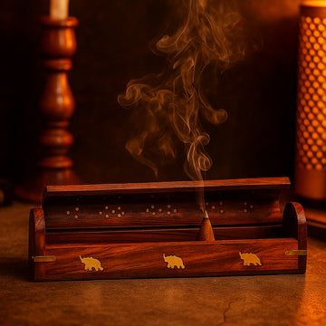 HEM Aradhana Wooden Agarbatti Stand