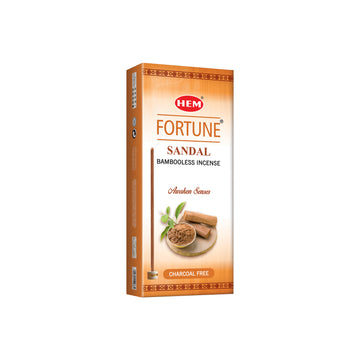 HEM Fortune Sandal Bambooless Incense Stick Pack of 2 (180g Each)