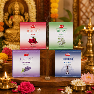HEM Fortune Dhoop Sticks (Pack of 4)