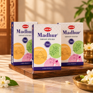 HEM Madhur 3 in 1 Dhoop sticks (pack of 3)