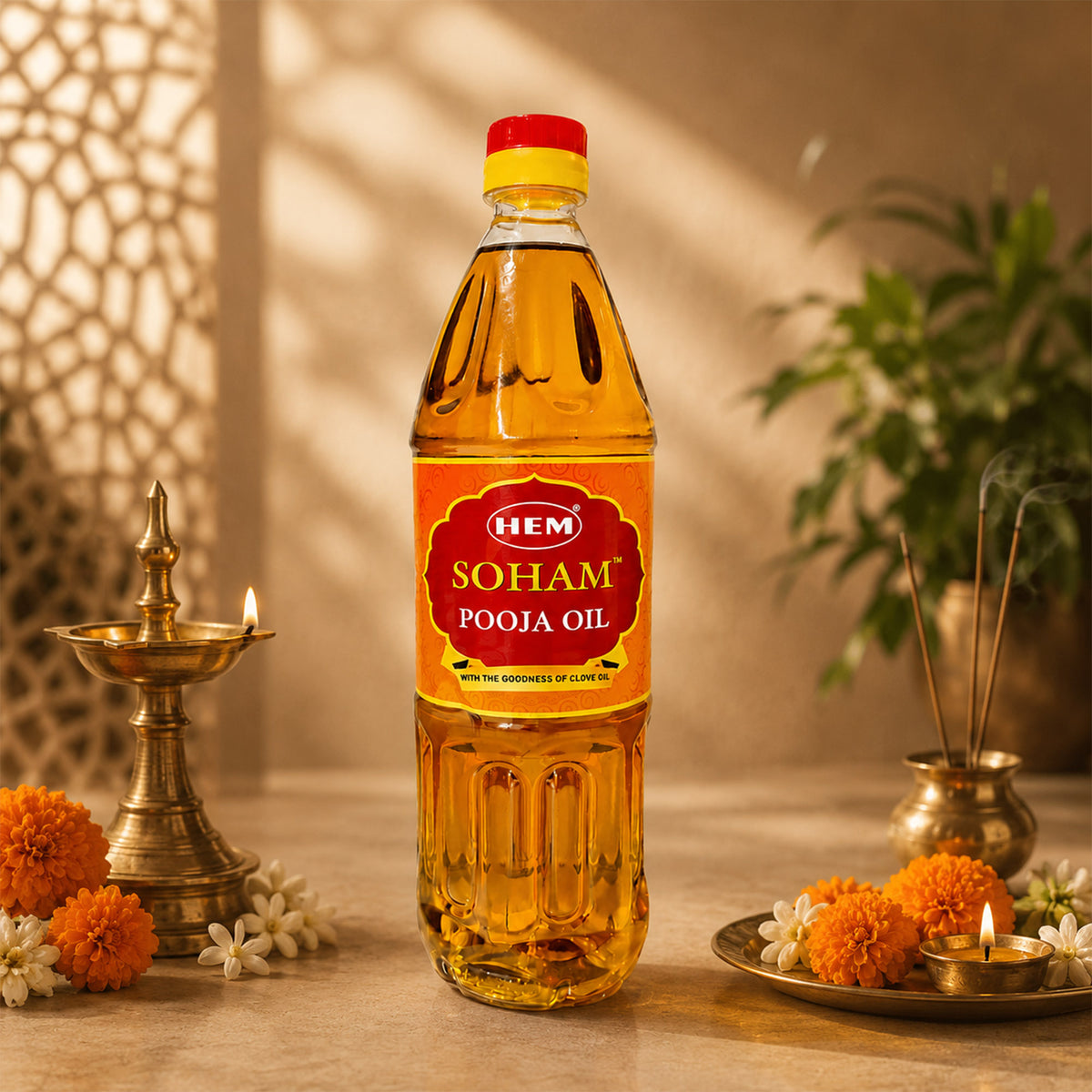HEM Soham Clove Pooja Oil 900ml