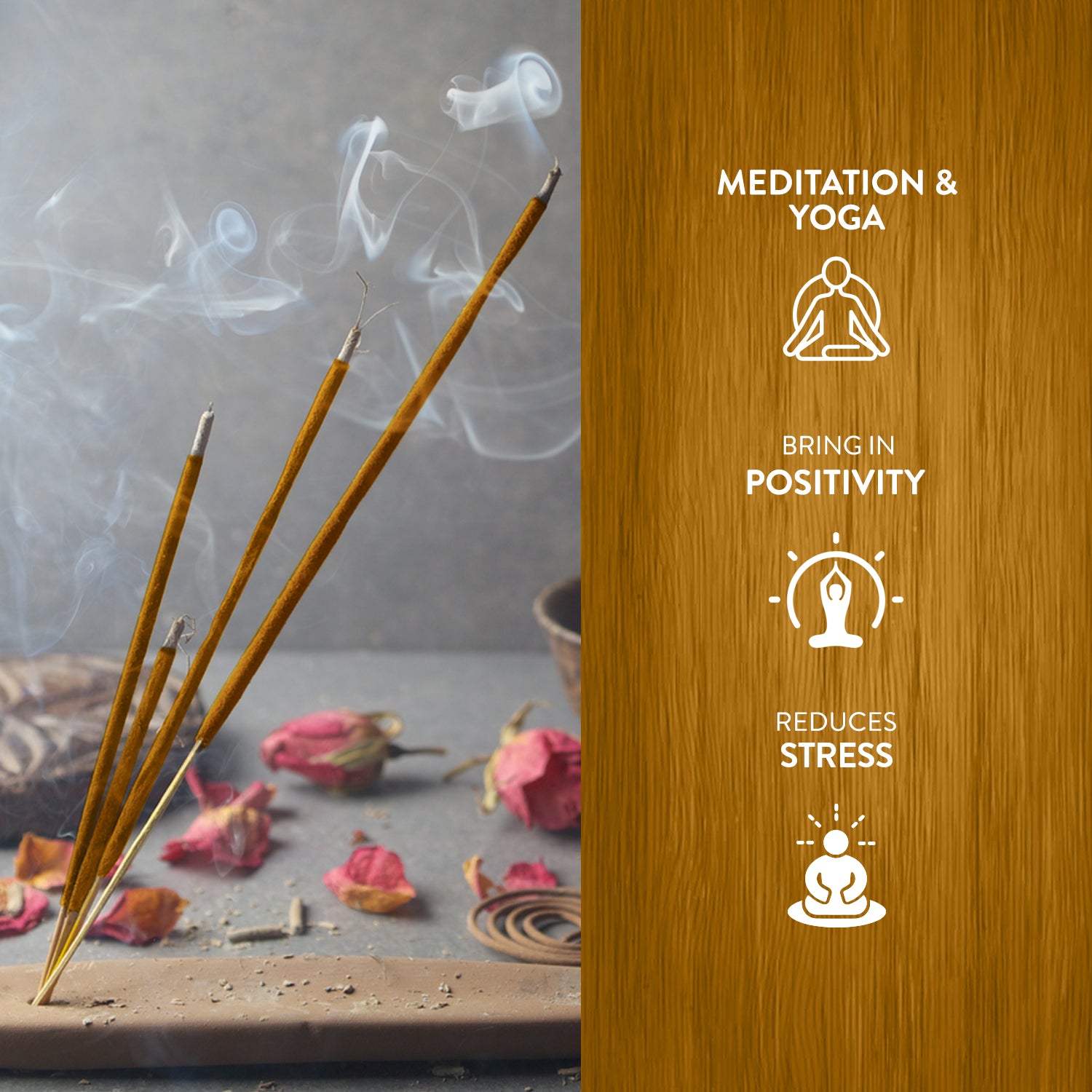 HEM Yog Chakra Masala Incense Sticks Pack of 3 (50g Each)