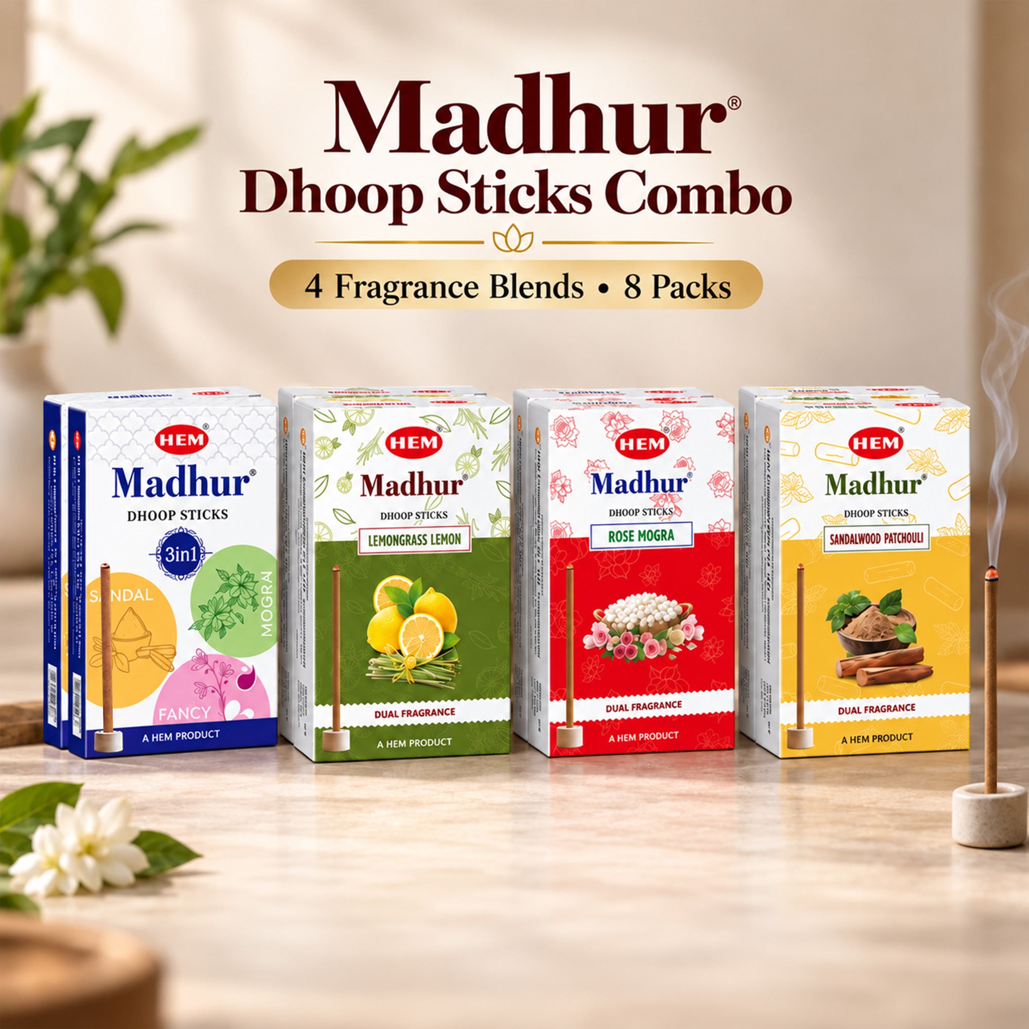 Hem Madhur Dhoop Sticks Combo