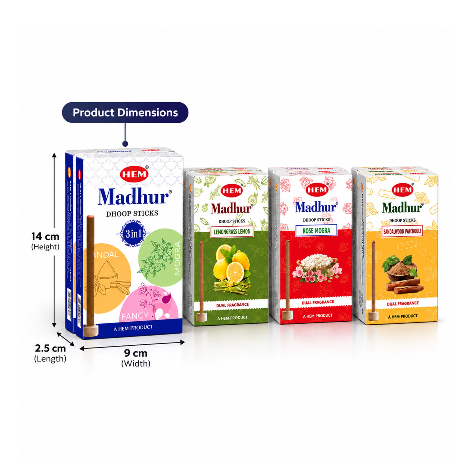 Hem Madhur Dhoop Sticks Combo