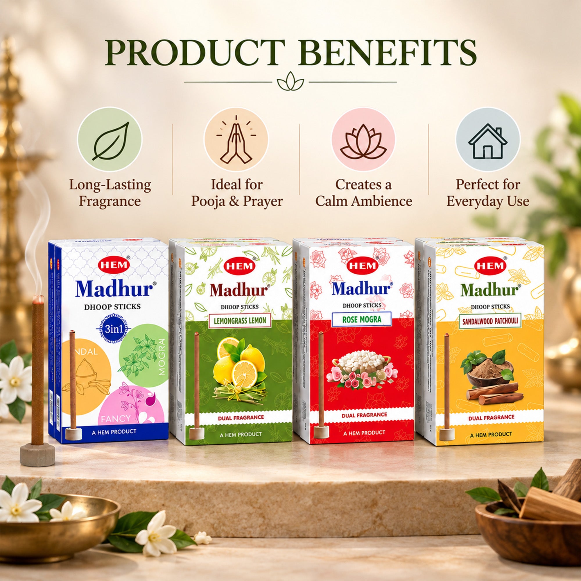 Hem Madhur Dhoop Sticks Combo
