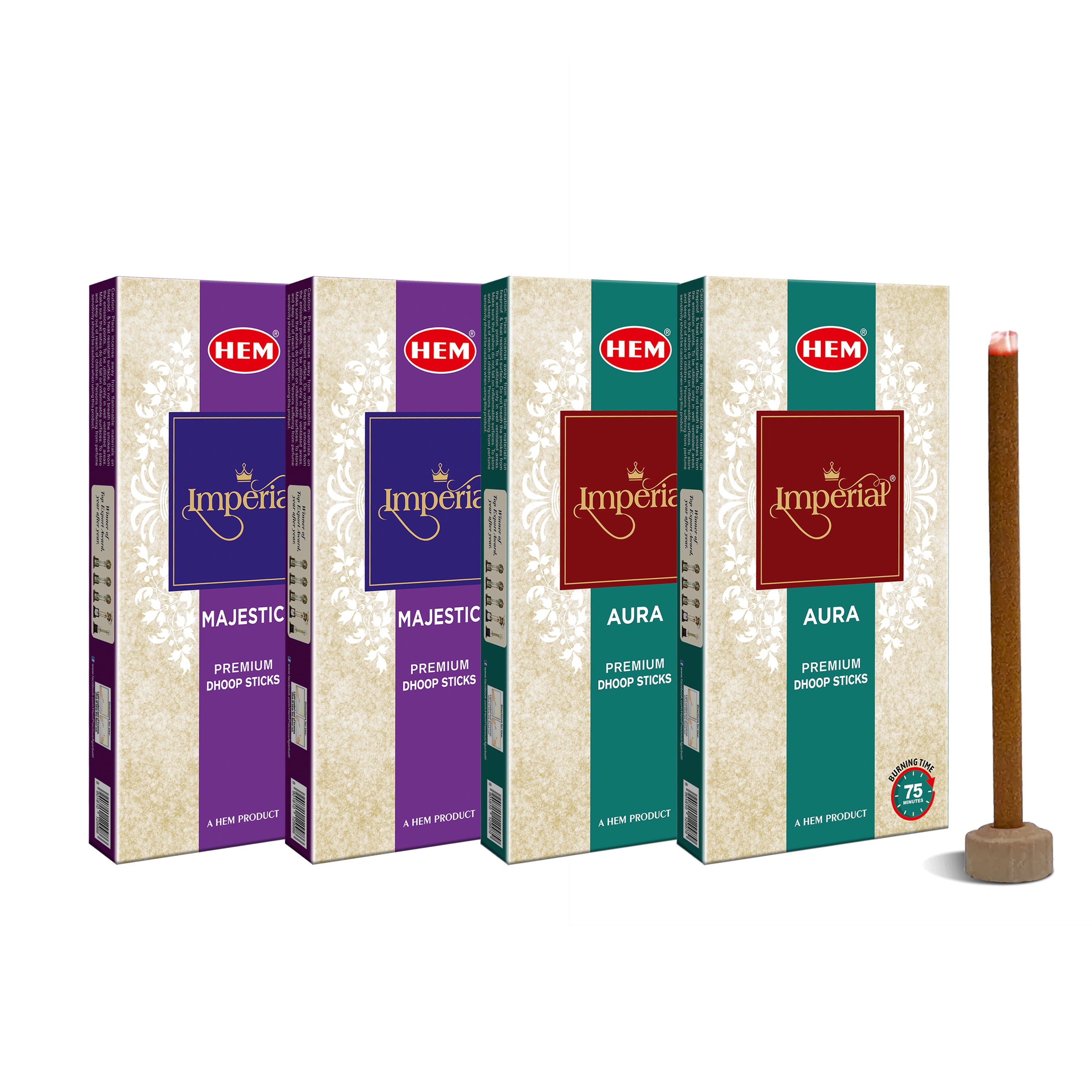 HEM Imperial Premium Dhoop Sticks - Pack of 4
