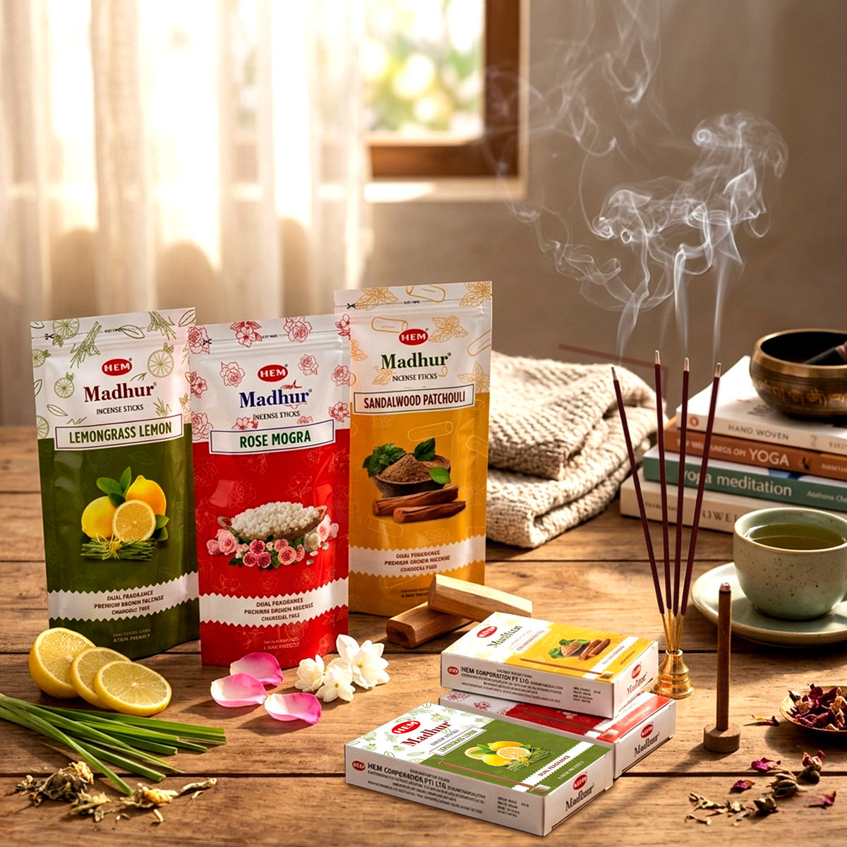 Hem Madhur Incense & Dhoop Sticks Combo