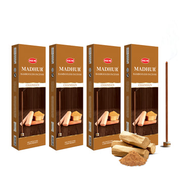 HEM Madhur Chandan Bambooless Incense Stick (90g Each)