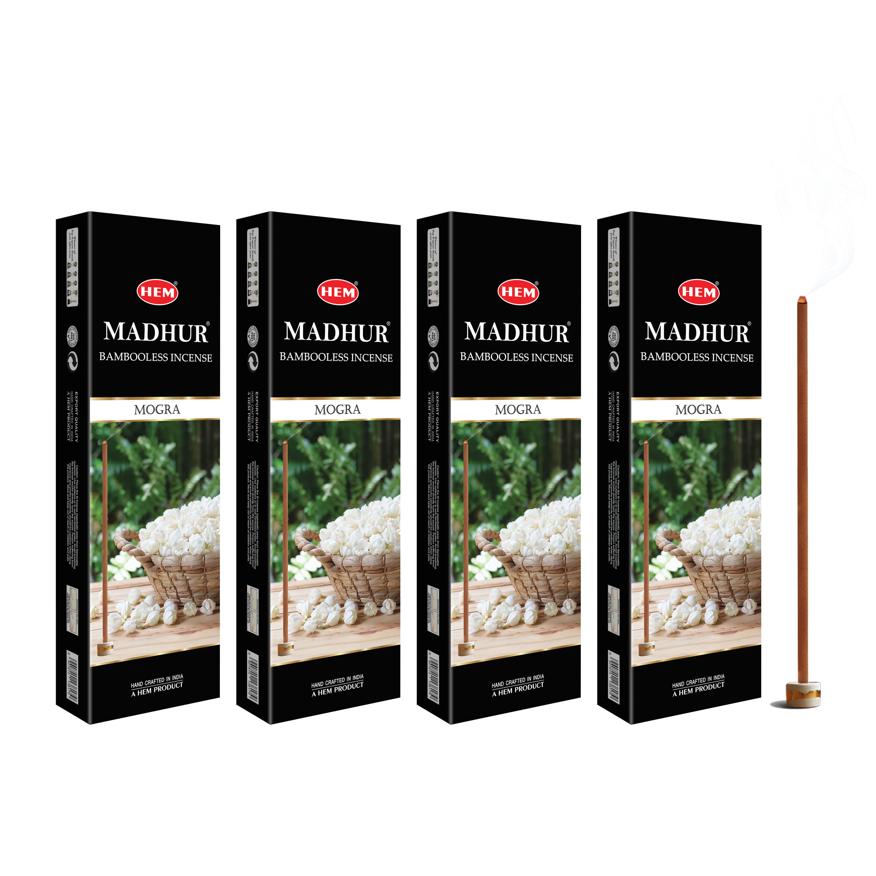 HEM Madhur Mogra Bambooless Incense Stick (90g Each)