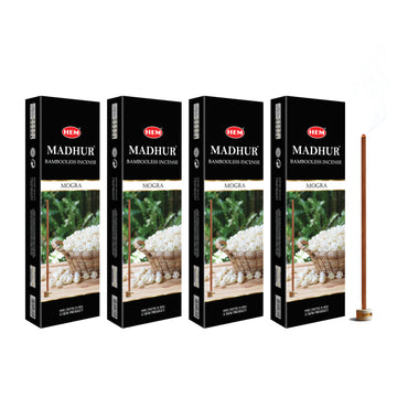 HEM Madhur Mogra Bambooless Incense Stick (90g Each)