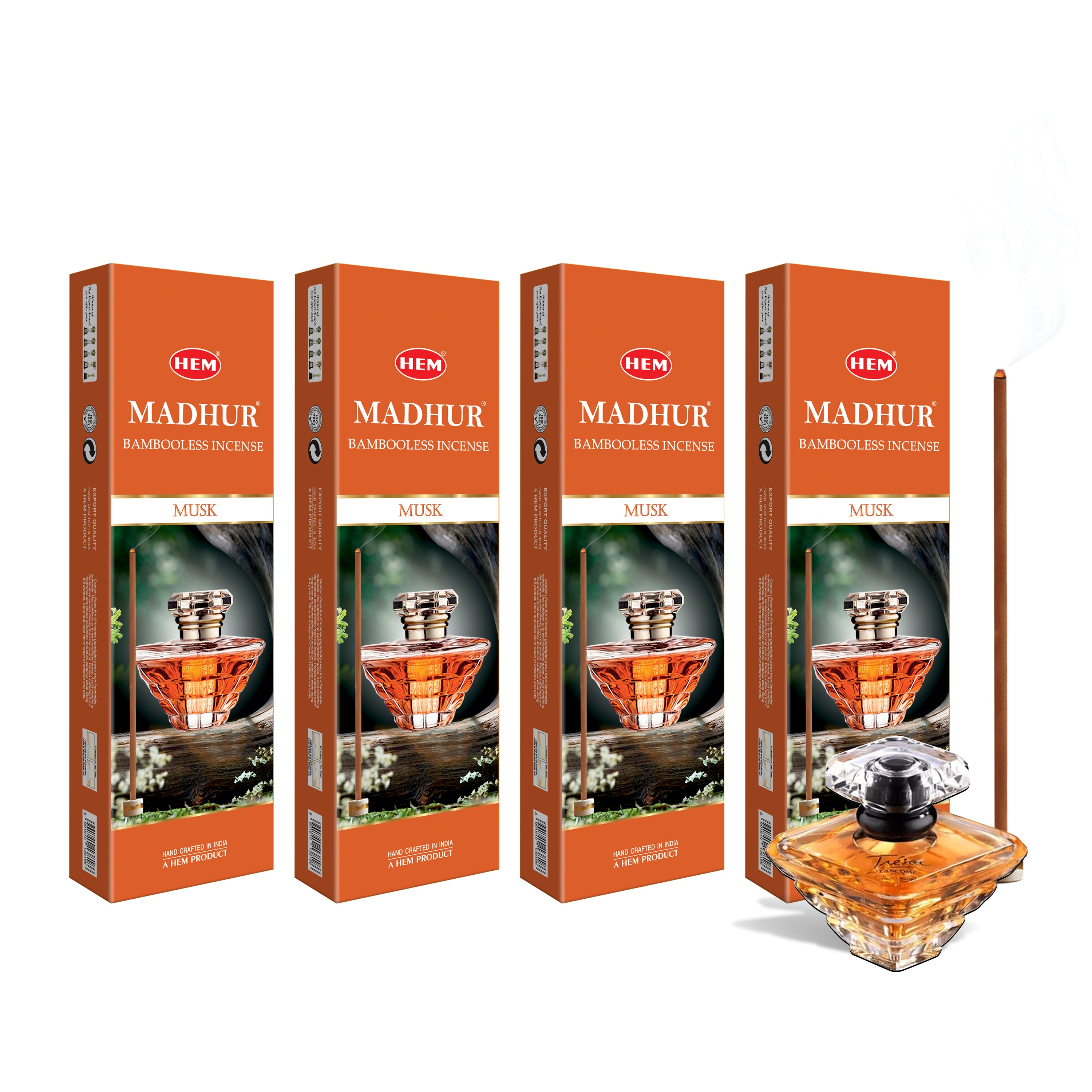 Chandan Premium Masala Agarbatti (10 Sticks in a box)| HEM Fragrances
