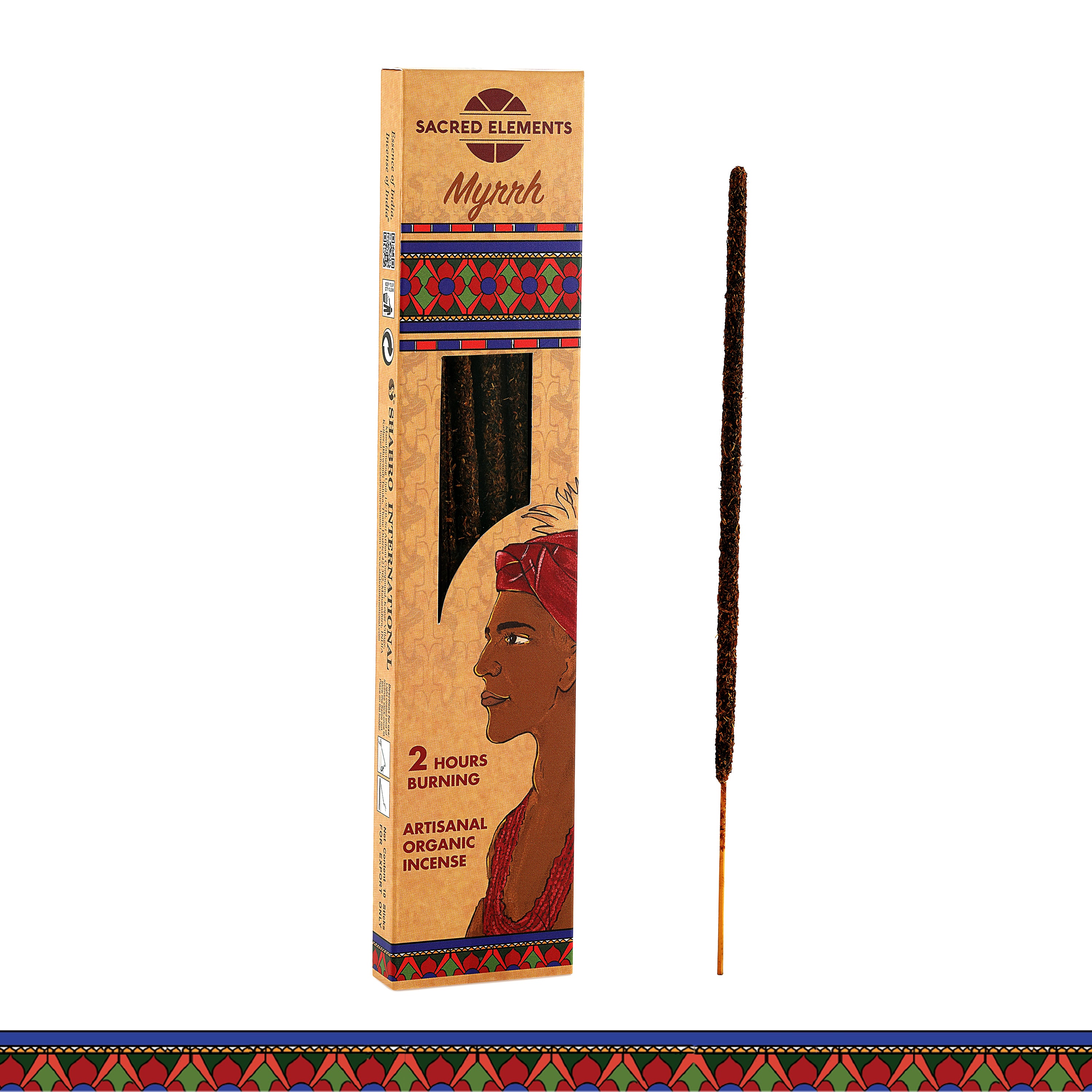 Sacred Elements Myrrh Organic Incense Sticks (Pack of 3)