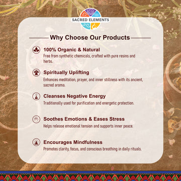Sacred Elements Myrrh Organic Incense Sticks (Pack of 3)