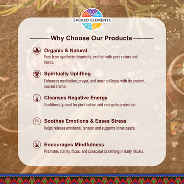 Sacred Elements Myrrh Organic Incense Sticks (Pack of 3)