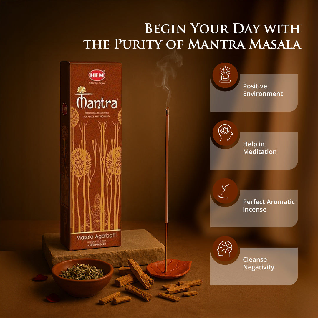 HEM Mantra Masala Incense Sticks (250g)