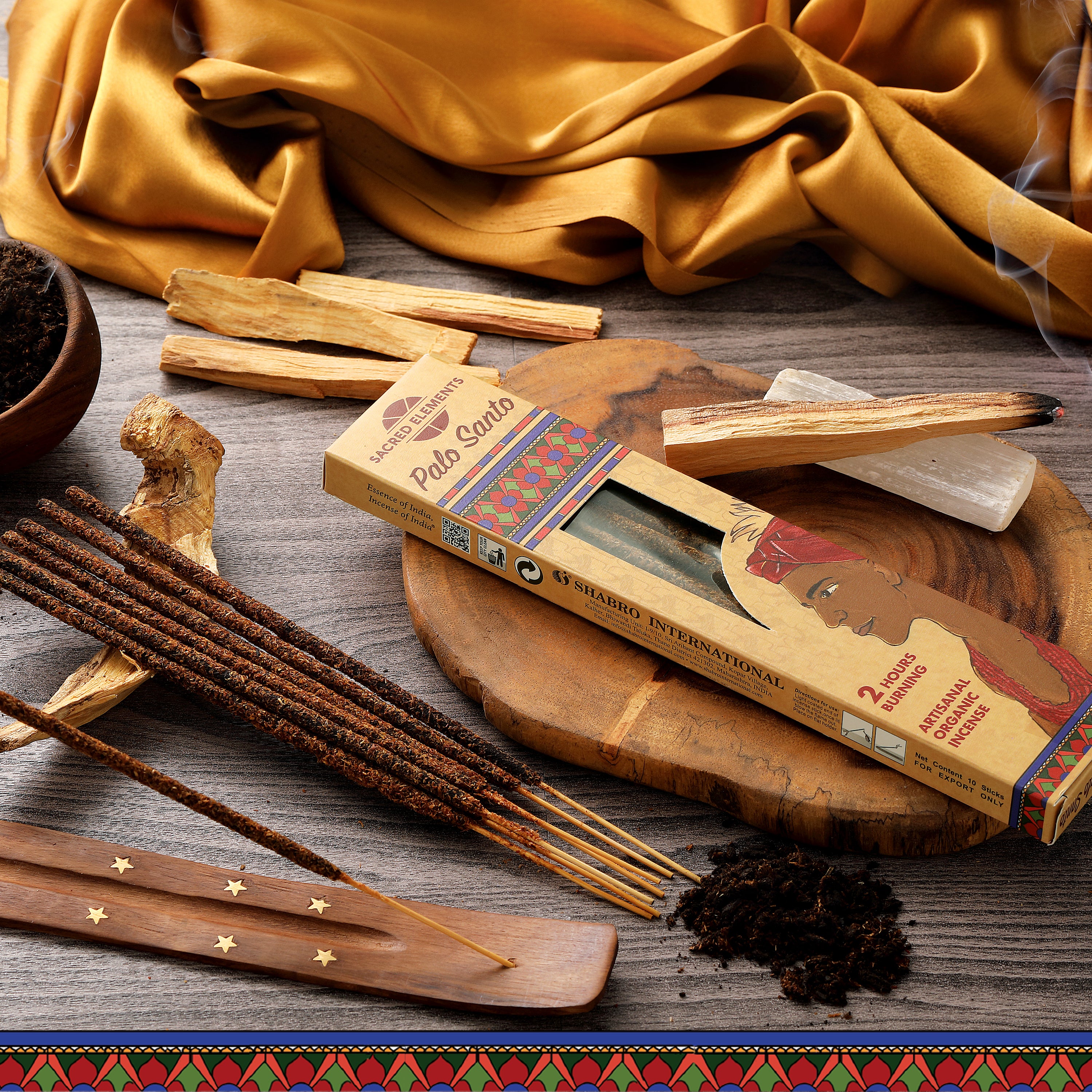 Sacred Elements Palo Santo Organic Incense Sticks (Pack of 3)