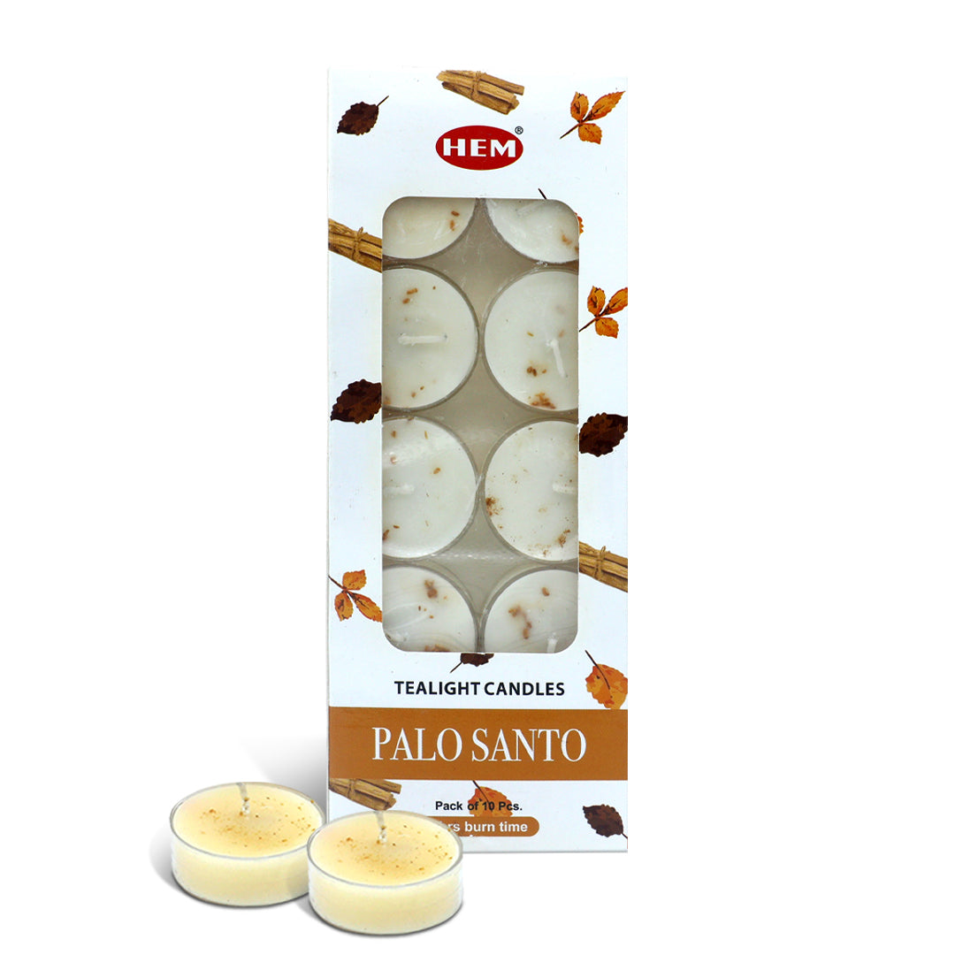 HEM Palo Santo Scented Tealight Candles 10 N (Pack of 2)