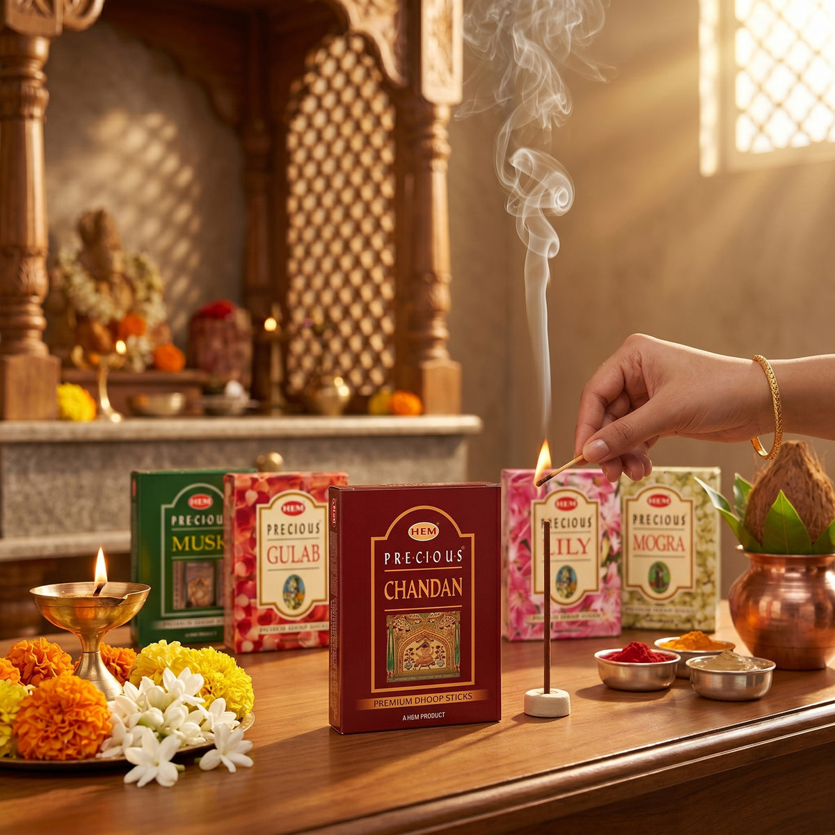 HEM Precious 5 Assorted Incense Dhoop Sticks