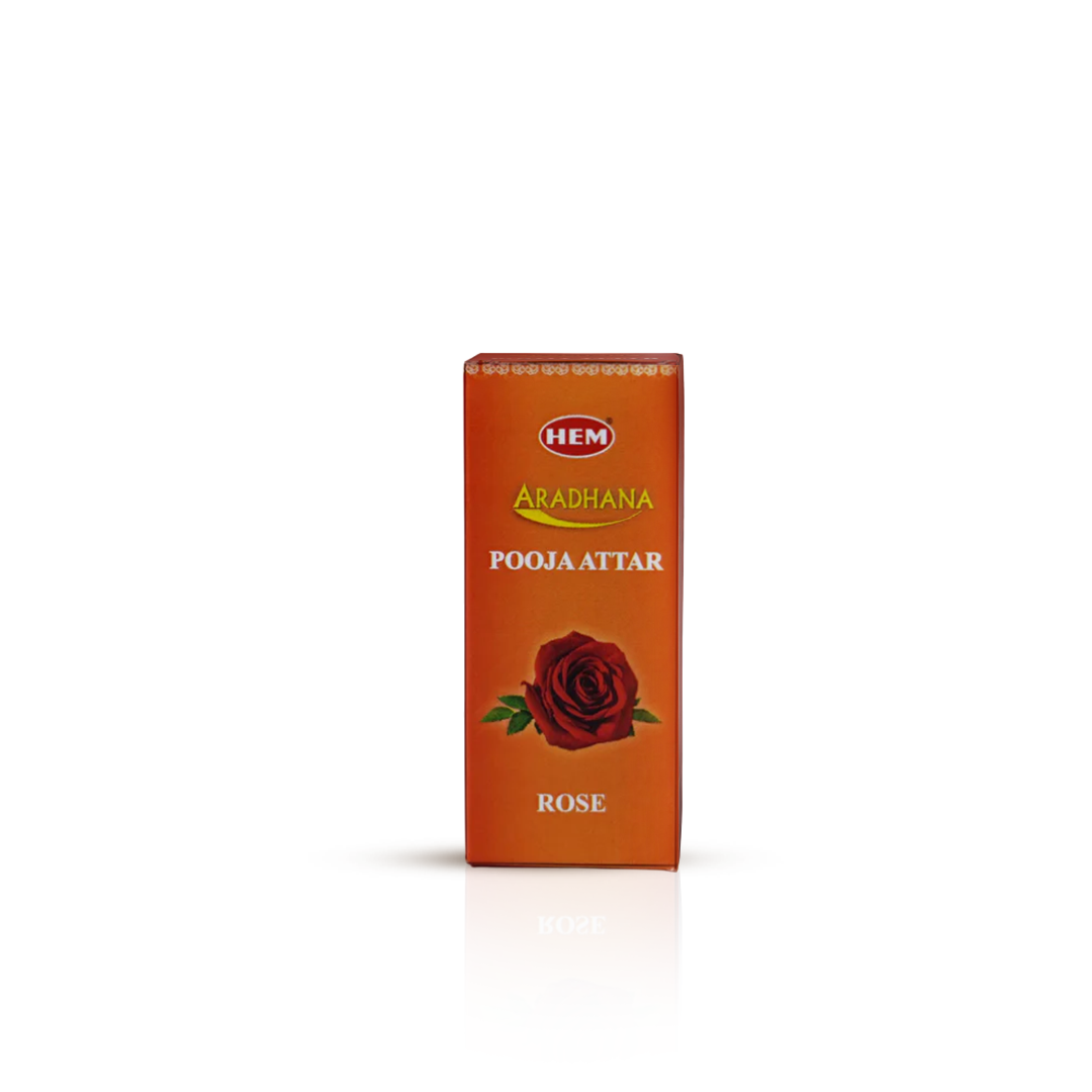 HEM Aradhana Rose Pooja Attar Pack of 5