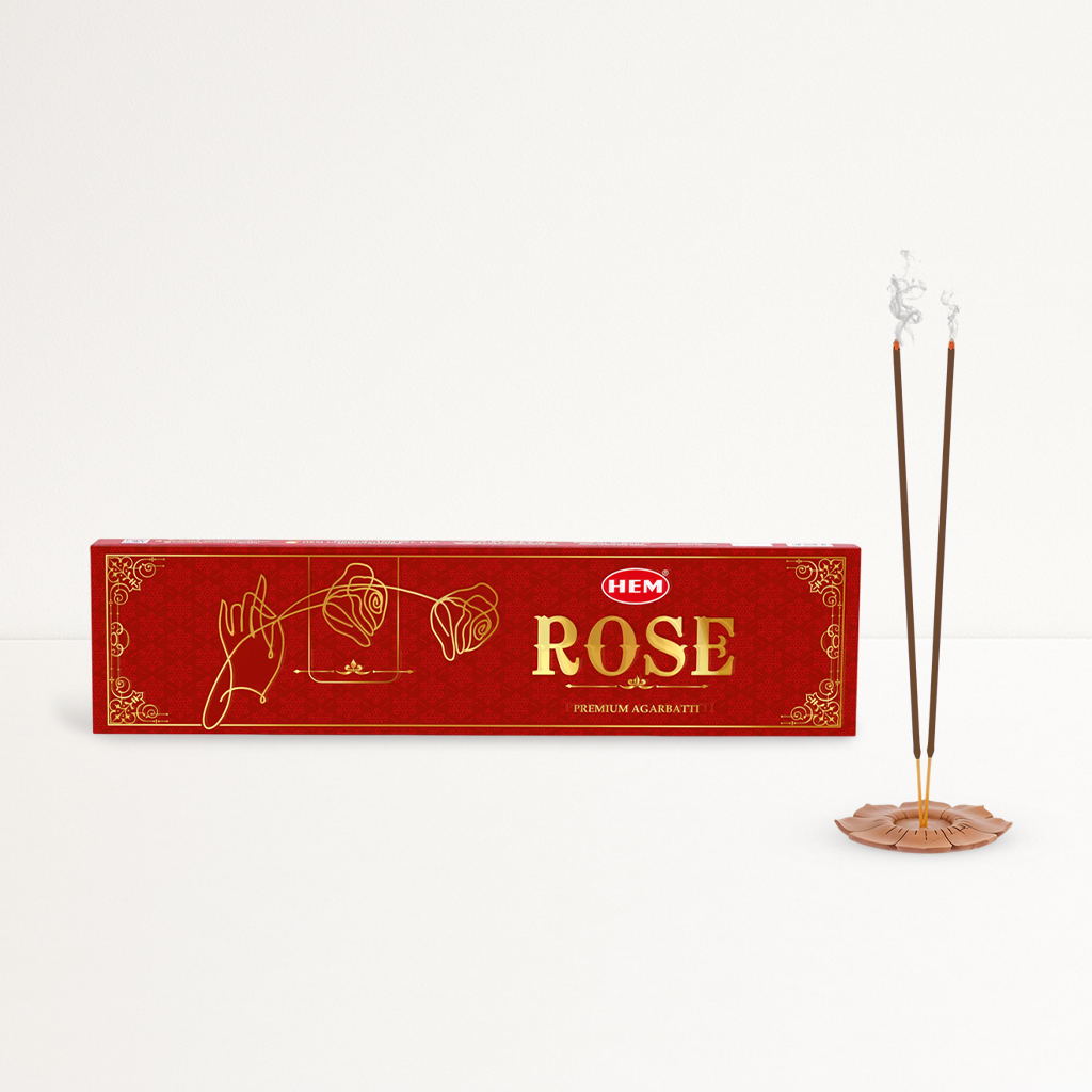 HEM Rose Premium Masala Agarbatti (10 Sticks in a box)